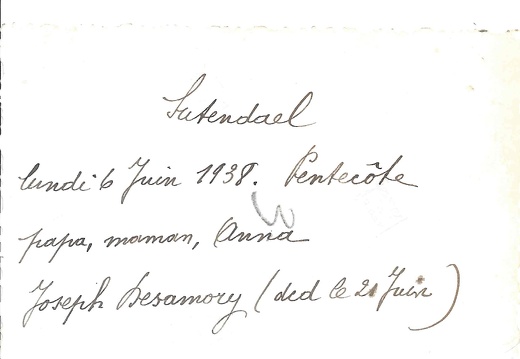 Foto 1938-Opschrift achterzijde