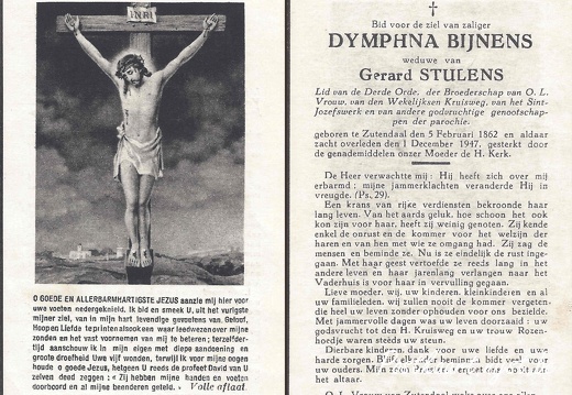Bijnens Dympna °1862 +1947