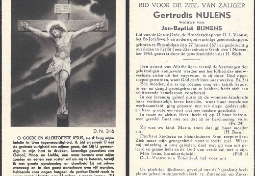 Nulens Gertrudis °1871 +1943