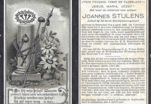Stulens Joannes °1887 +1914