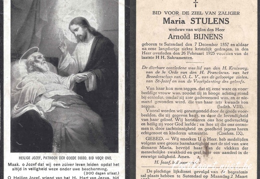 Stulens Maria °1857 +1925