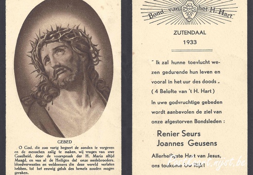 Seurs Renier - Geusens Joannes