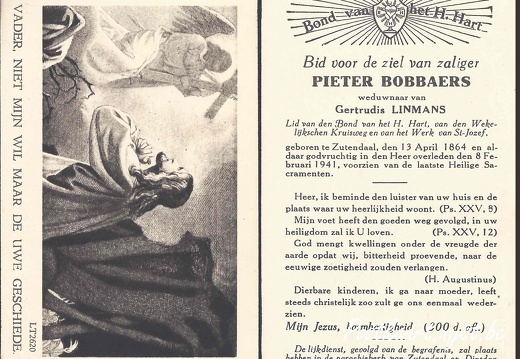 Bobbaers Pieter °1864 +1941