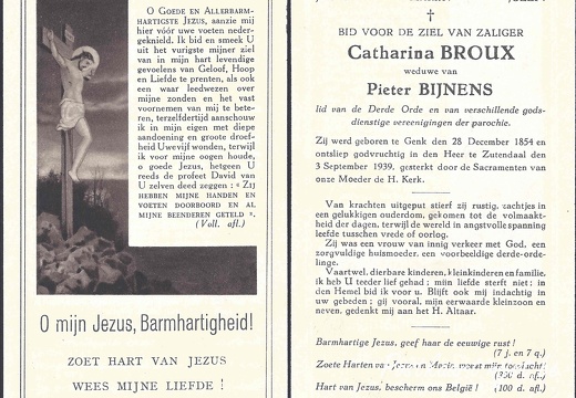 Broux Catharina °1854 +1939